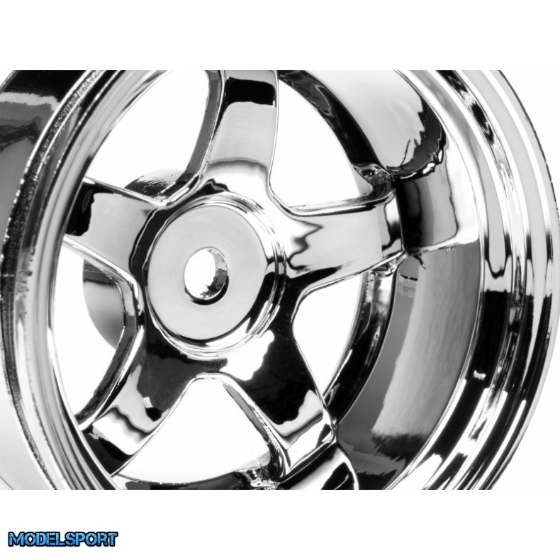 HPI 3593 Work Meister S1 Wheel 26mm Chrome (9mm Offset)