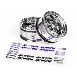 HPI 3593 Work Meister S1 Wheel 26mm Chrome (9mm Offset)