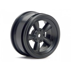 HPI 3816 Vintage 5 Spoke Wheel 26mm Black (0mm Offset)