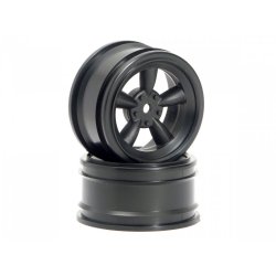 HPI 3816 Vintage 5 Spoke Wheel 26mm Black (0mm Offset)