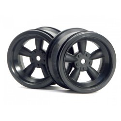 HPI 3821 Vintage 5 Spoke Wheel 31mm (Wide) Black 6mm Offset