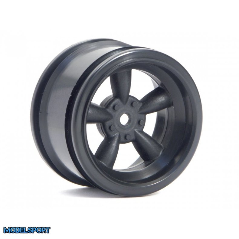 HPI 3821 Vintage 5 Spoke Wheel 31mm (Wide) Black 6mm Offset