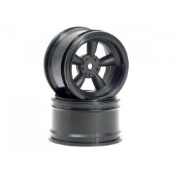 HPI 3821 Vintage 5 Spoke Wheel 31mm (Wide) Black 6mm Offset