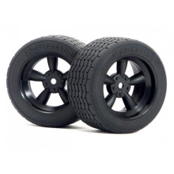 HPI 3821 Vintage 5 Spoke Wheel 31mm (Wide) Black 6mm Offset