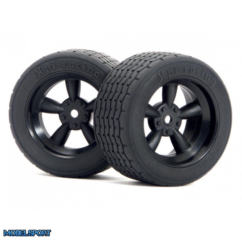 HPI 3821 Vintage 5 Spoke Wheel 31mm (Wide) Black 6mm Offset