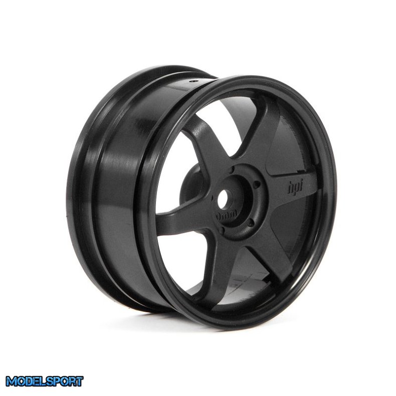 HPI 3836 Te37 Wheel 26mm Black (0mm Offset)