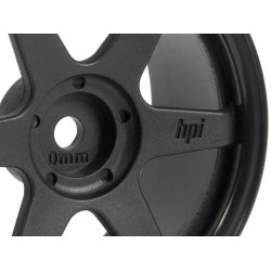 HPI 3836 Te37 Wheel 26mm Black (0mm Offset)