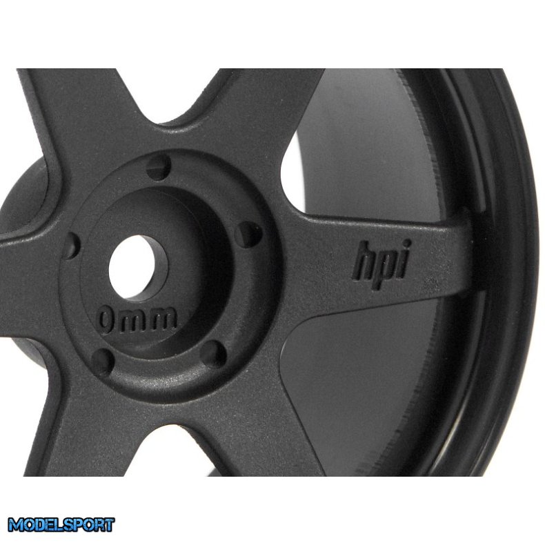 HPI 3836 Te37 Wheel 26mm Black (0mm Offset)