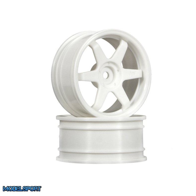 HPI 3840 Te37 Wheel 26mm White(3mm Offset)