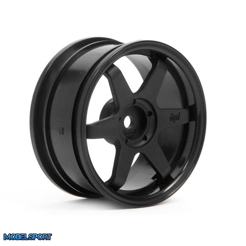HPI 3841 Te37 Wheel 26mm Black (3mm Offset)