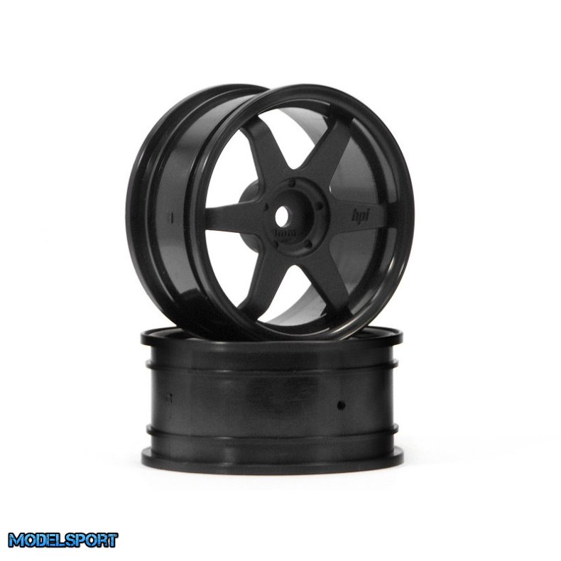 HPI 3841 Te37 Wheel 26mm Black (3mm Offset)