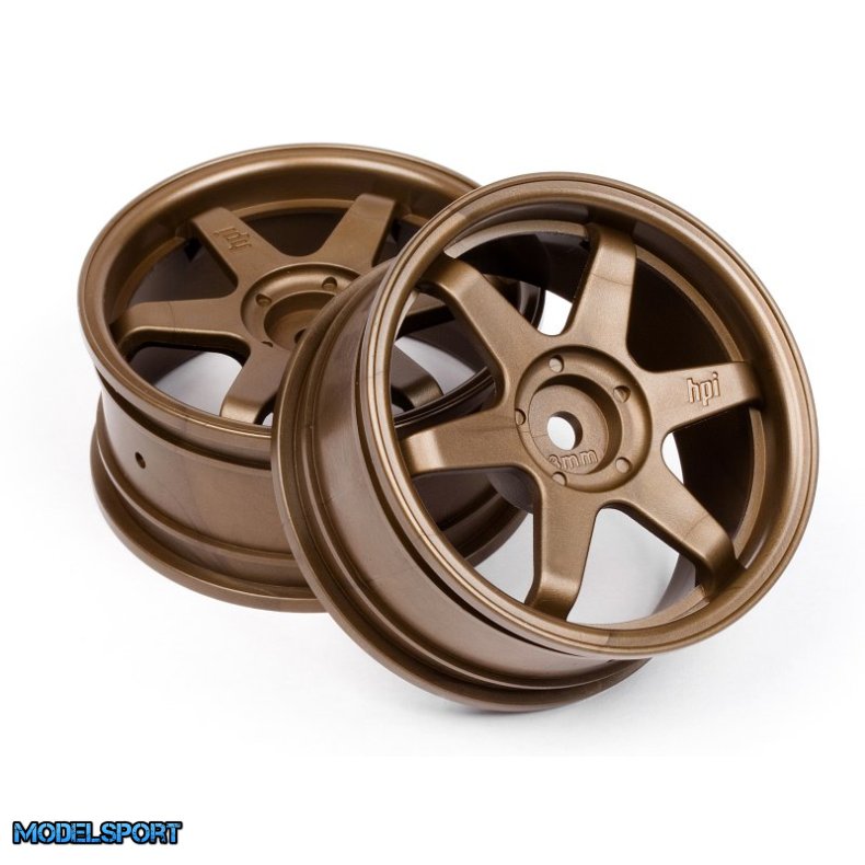 HPI 3843 Te37 Wheel 26mm Bronze (3mm Offset)