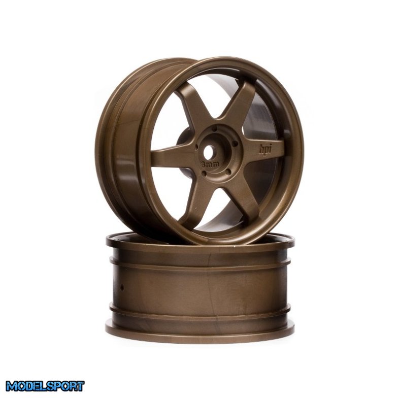 HPI 3843 Te37 Wheel 26mm Bronze (3mm Offset)