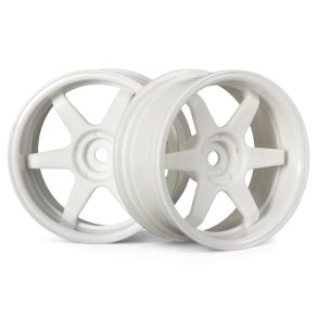 HPI 3845 Te37 Wheel 26mm White (6mm Offset)