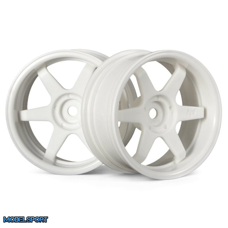 HPI 3845 Te37 Wheel 26mm White (6mm Offset)
