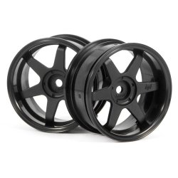 HPI 3846 Te37 Wheel 26mm Black (6mm Offset)