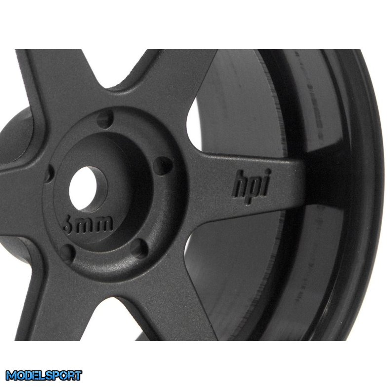 HPI 3846 Te37 Wheel 26mm Black (6mm Offset)