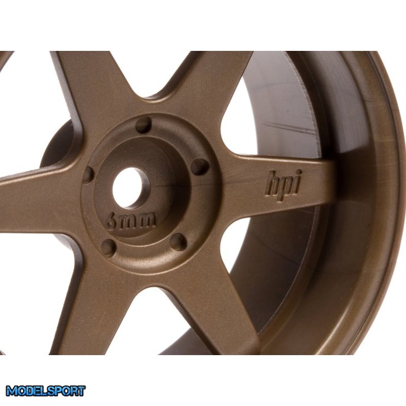 HPI 3848 TE37 Wheel 26mm Bronze (6mm Offset)