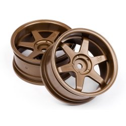 HPI 3848 TE37 Wheel 26mm Bronze (6mm Offset)