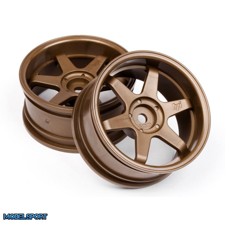 HPI 3848 TE37 Wheel 26mm Bronze (6mm Offset)