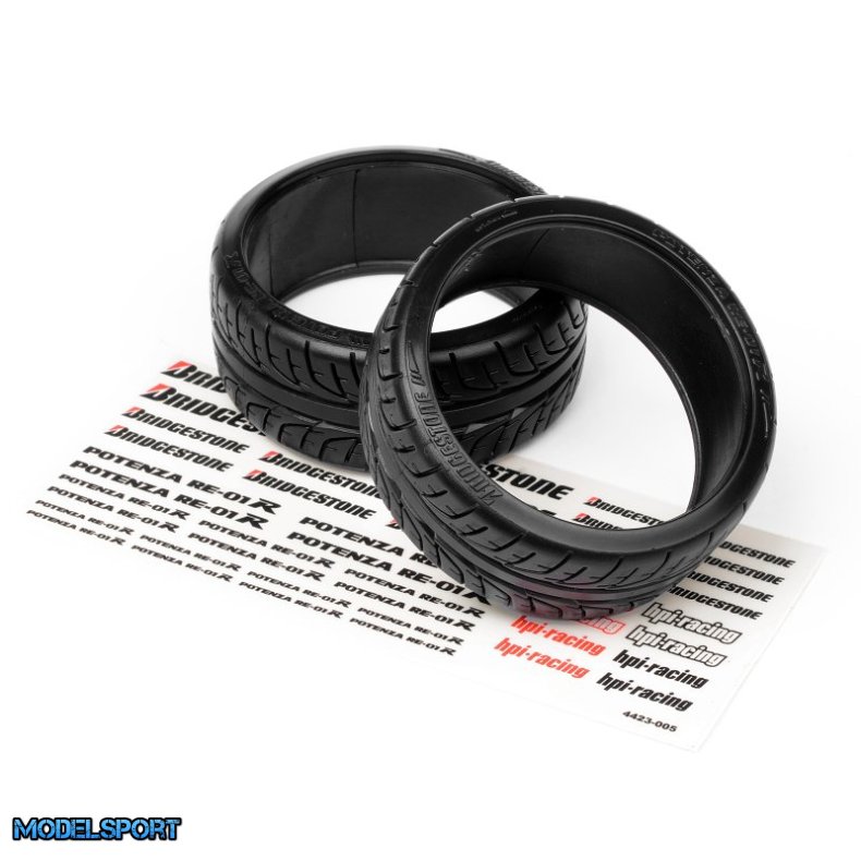 HPI 4423 Bridgestone Potenza Re-01R T-Drift Tire 26mm (2Pcs
