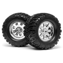 HPI 4726 Mounted Super Mud Tire 165X88mm Ringz Wheel Shncrm