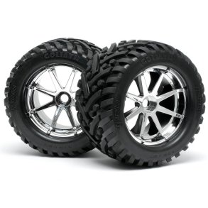 HPI 4727 Mounted Goliath Tire 178X97mm On Blast Wheel Crm