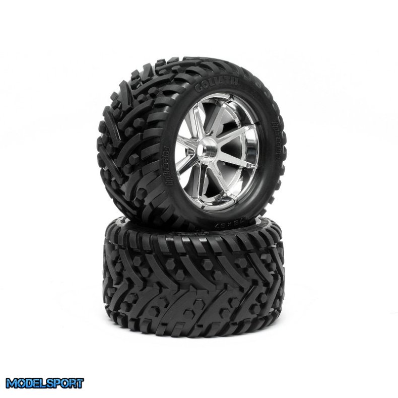 HPI 4727 Mounted Goliath Tire 178X97mm On Blast Wheel Crm