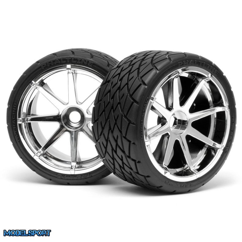 HPI 4729 Mounted Phaltline Tire 140X70mm On Blast Wheel Crm