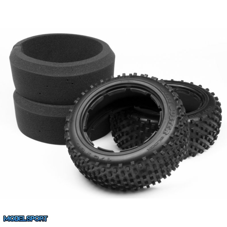 HPI 4848 Dirt Buster Block Tire M Compound (170X60mm/2Pcs)