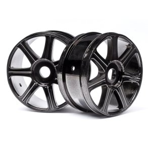 HPI 67768 Hb Edge Wheel (Black Chrome/2Pcs)