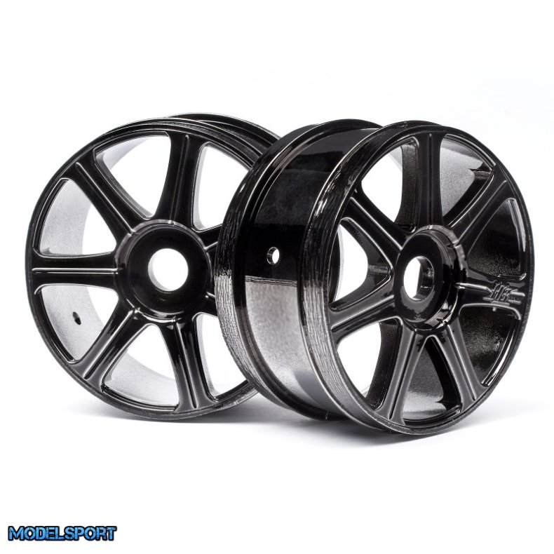 HPI 67768 Hb Edge Wheel (Black Chrome/2Pcs)