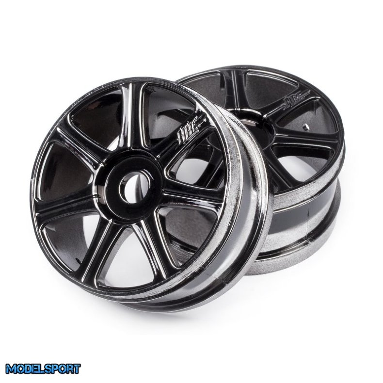 HPI 67768 Hb Edge Wheel (Black Chrome/2Pcs)