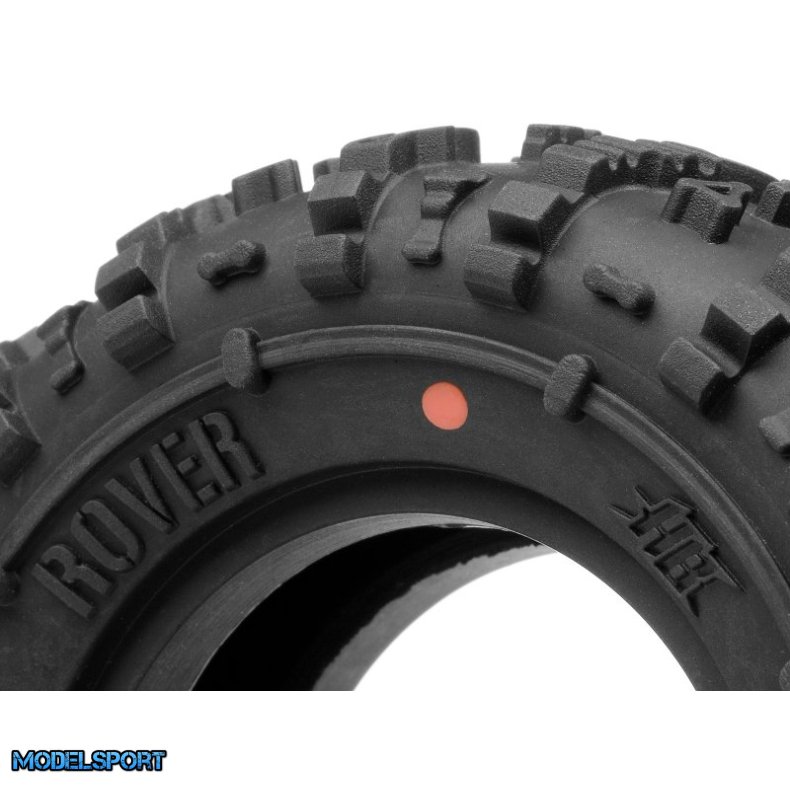 HPI 67913 Rover 1.9 Tire (Red/Rock Crawler/2Pcs)