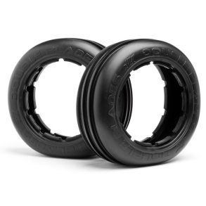 HPI 67966 Double Blades Tire (White/Baja 5B/Front/2pcs)