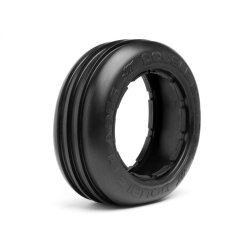 HPI 67966 Double Blades Tire (White/Baja 5B/Front/2pcs)