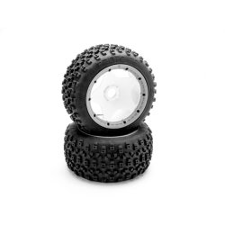 HPI 67969 Proto Tire (White/Baja 5B/Rear/2Pcs)