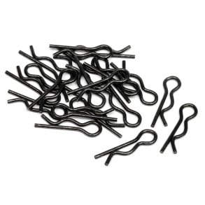 HPI 75106 Body Clip (6mm/Black/20Pcs)