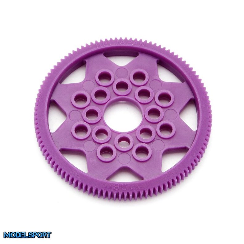 HPI 76706 Spur Gear 106 Tooth (64 Pitch / 0.4M)(W/O Balls)