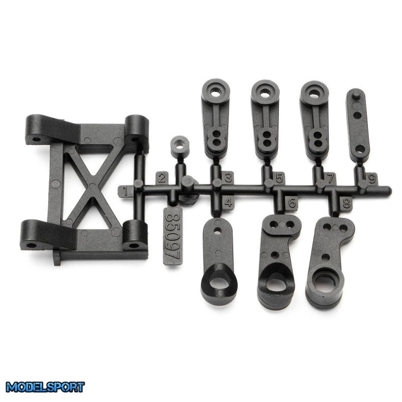 HPI 85097 Center Post/Servo Horn/Steering Crank Set