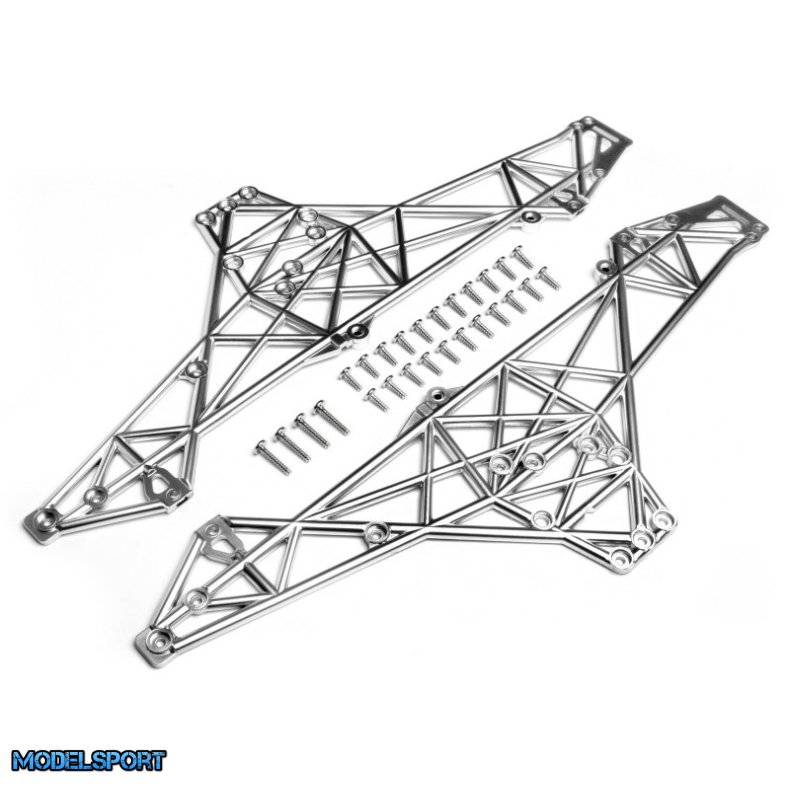 HPI 85254 Main Chassis Set (Matte Chrome)