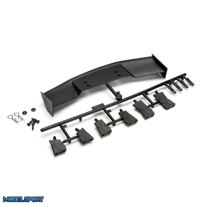 HPI 85288 Gt Wing Set (Type D/10Th Scale/Black)
