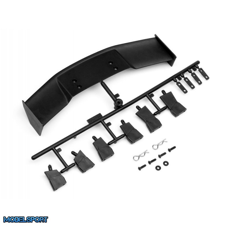 HPI 85288 Gt Wing Set (Type D/10Th Scale/Black)