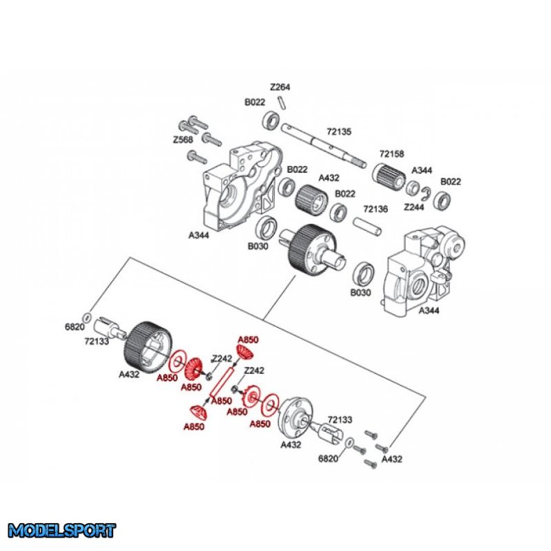 HPI 86014 Gear Diff Bevel Gears (13T/10T/4Pcs)