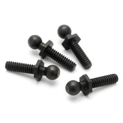 HPI 86191 Ball 4.3X20mm (4-40/Black/4Pcs)