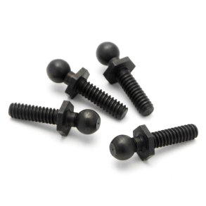 HPI 86191 Ball 4.3X20mm (4-40/Black/4Pcs)