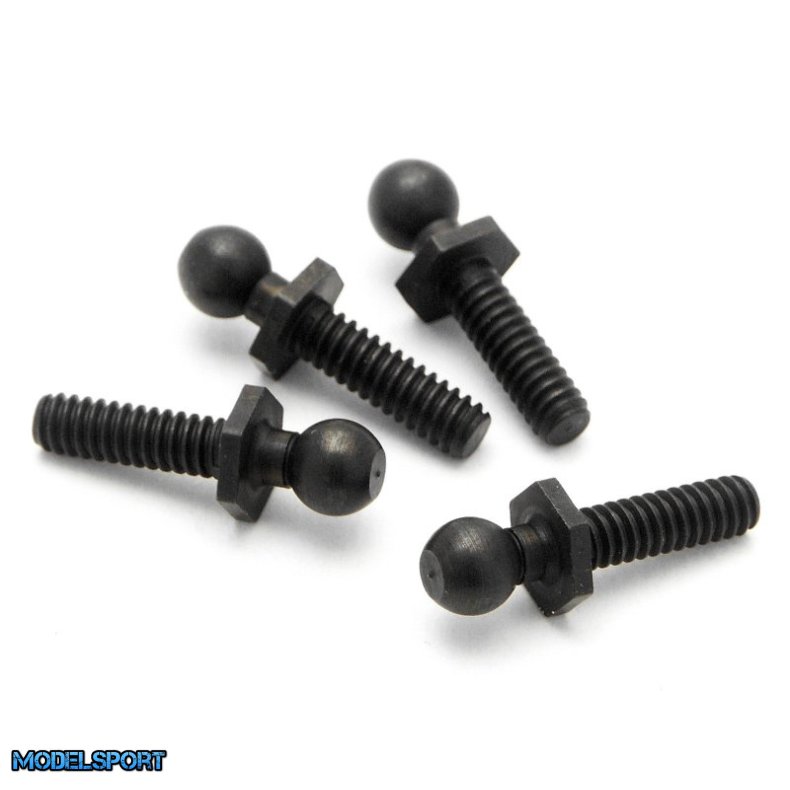 HPI 86191 Ball 4.3X20mm (4-40/Black/4Pcs)
