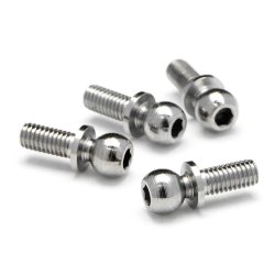 HPI 86196 Ball 4.7X6.5mm (4-40/Hex Socket/Silver/4pcs)