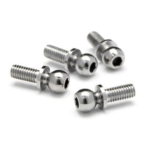 HPI 86196 Ball 4.7X6.5mm (4-40/Hex Socket/Silver/4pcs)