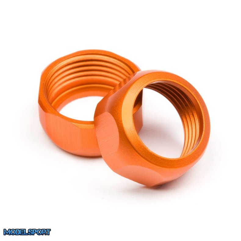 HPI 86273 Shock Cap 10mm (Orange/2Pcs)